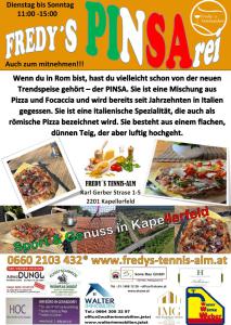 Ab 1 Mai bereiten wir die PINSA zu
